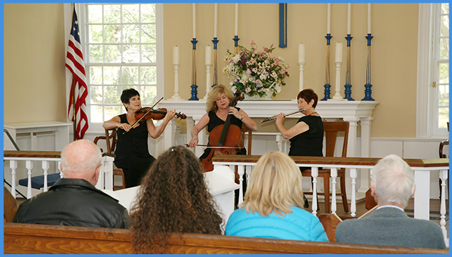 Gramercy Arts Trio performing at a funeral